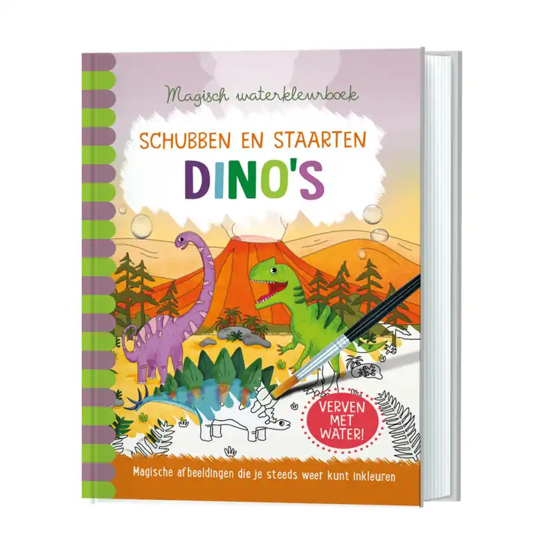 Lantaarn Publishers Magisch Waterkleurboek Dino's Nieuw