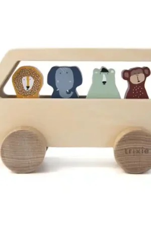 Trixie - Houten Dierenbus - Voertuigen Veilige Betaling