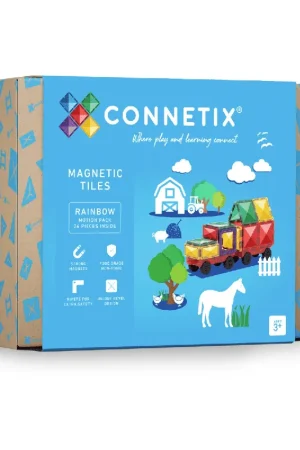 Finale Uitverkoop CONNETIX Rainbow Motion Pack (24 stuks)