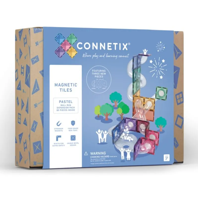 CONNETIX Pastel Ball Run Expansion Set (80 stuks) Uitverkoop