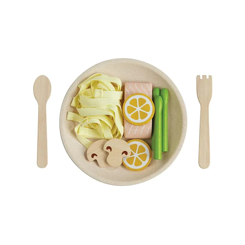Hoge Kwaliteit PlanToys Houten pasta met zalm