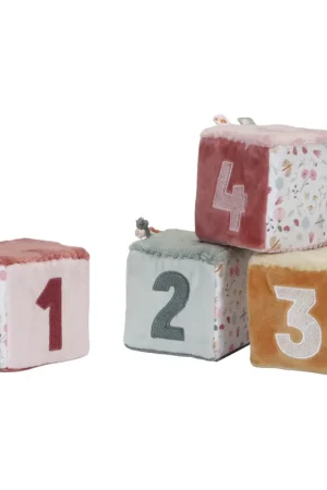 Actieprijs Little Dutch Blokkenset Zacht Flowers & Butterflies