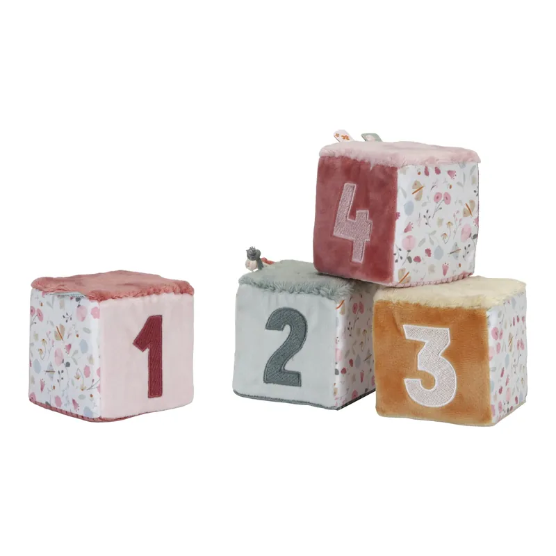 Actieprijs Little Dutch Blokkenset Zacht Flowers & Butterflies