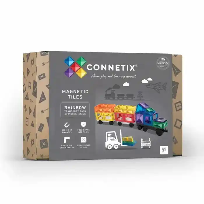 Aanbieding CONNETIX Rainbow Transport Pack (50 stuks)
