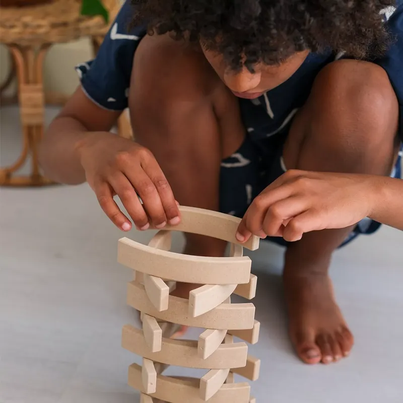 Finale Uitverkoop Abel Blocks Mini REWOOD - 12 stuks