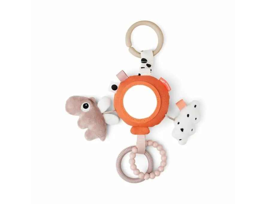 Betrouwbaar Done by Deer To Go Activity Mirror Happy (Papaya)