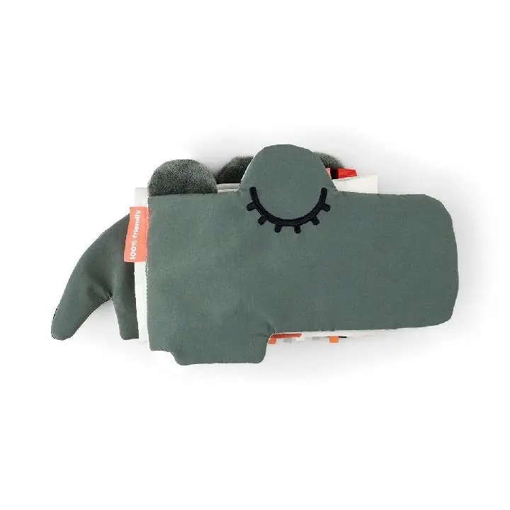 Seizoensaanbieding Done by Deer Fold-out soft book Croco Green