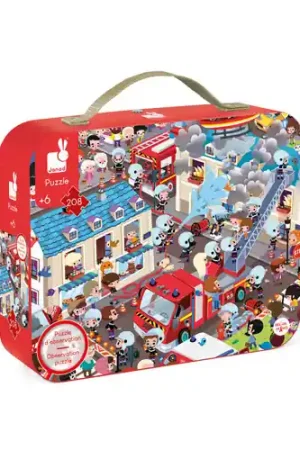 Populair Janod Puzzel brandweer 6 - 9 jaar (208 stukjes)