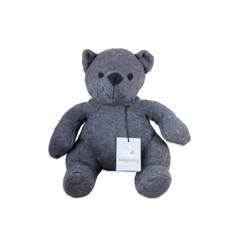 Baby's Only Knuffel Beer Cable Antraciet 35cm Bestel Nu