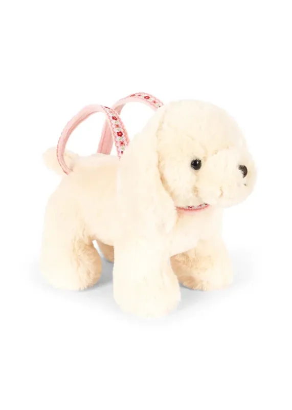 Konges Sløjd Knuffel Puppy Tas White Flitsaanbieding