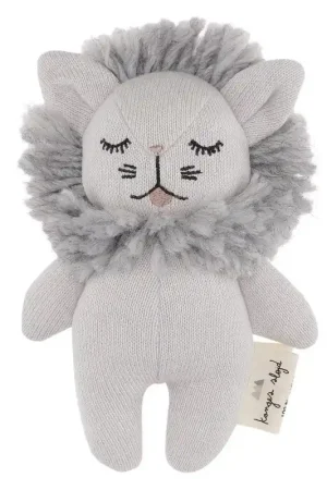 Konges Sløjd Knuffel Lion Grey 16cm Hoge Kwaliteit