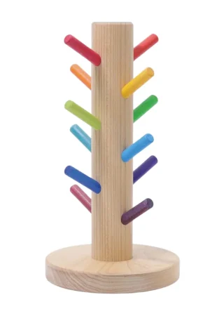 Lage Prijs Grimm's Houten Sorteerkapstok Rainbow