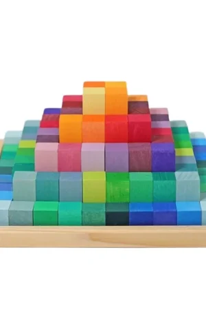 Beperkt Aanbod Grimm's Houten Blokken Piramide Klein