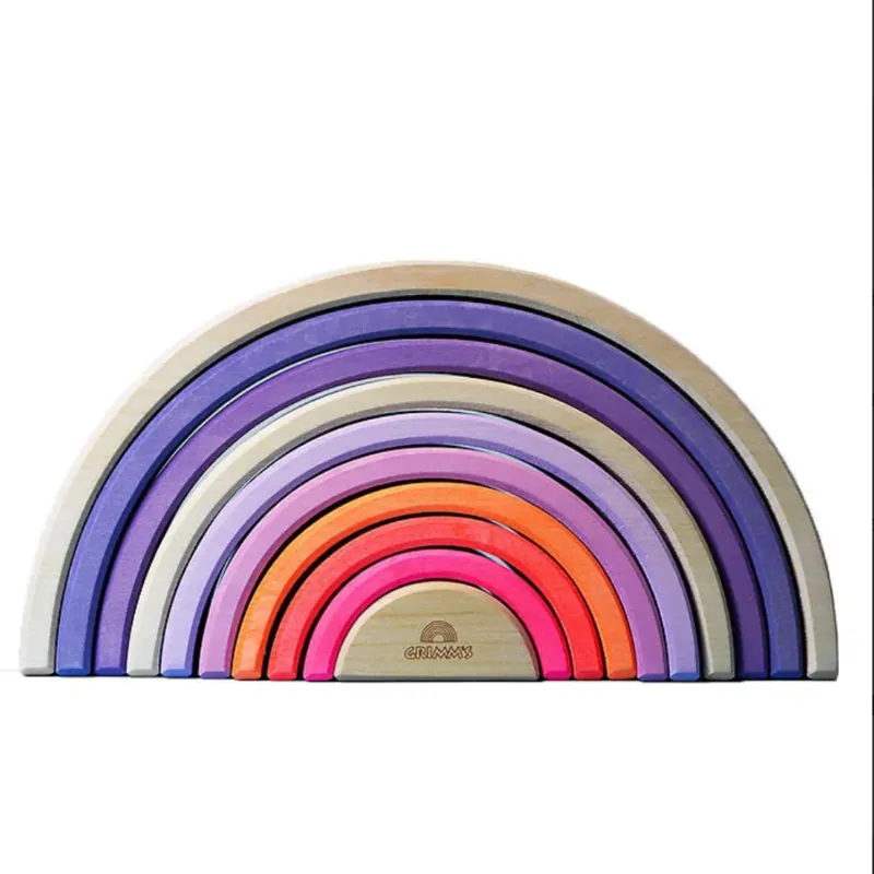Grimm's Houten Regenboog Neon Roze Premium