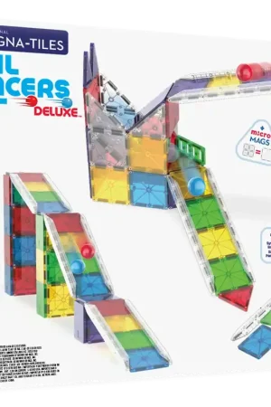 Aanbieding MAGNA-TILES® Rail Racers met microMAGS (90 stuks)