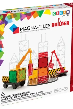 Hoge Kwaliteit Magna Tiles - Builder Bouwplaats Set - Magnetisch Speelgoed 32st