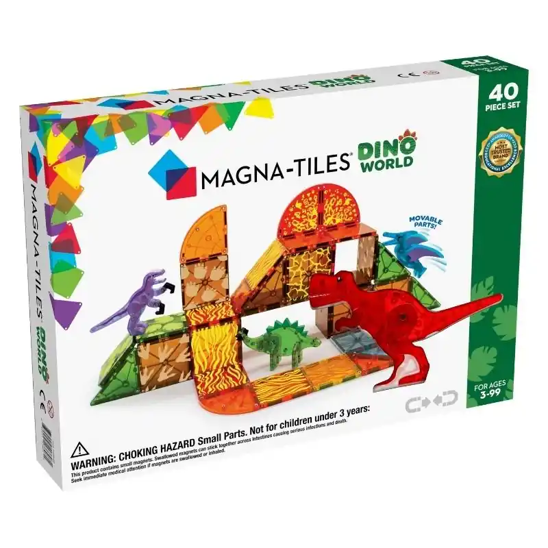 Magna Tiles - Dino World Set - Magnetisch Speelgoed 40 stuks Gratis Retour