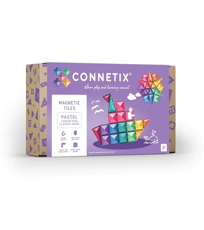 CONNETIX - Pastel Starter Pack 64 stuks - magnetisch constructiespeelgoed Shop Nu