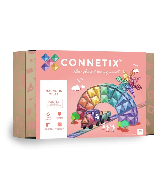CONNETIX - Mega Pack Pastel 202 stuks - magnetisch constructiespeelgoed Bestel Nu