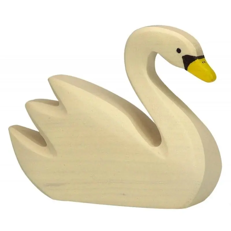 Gratis Retour Holztiger - Houten Dieren - Zwaan 10 cm