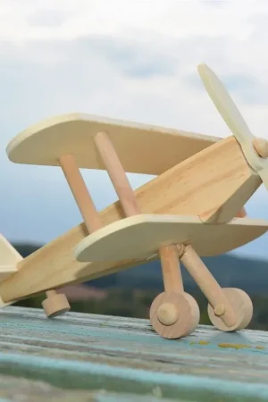 Eduplay - Bouwset Dubbeldekker Vliegtuig Hout Meest Verkocht
