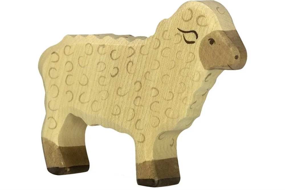 Laatste Kans Holztiger - Houten Dieren - Schaap - 11 cm