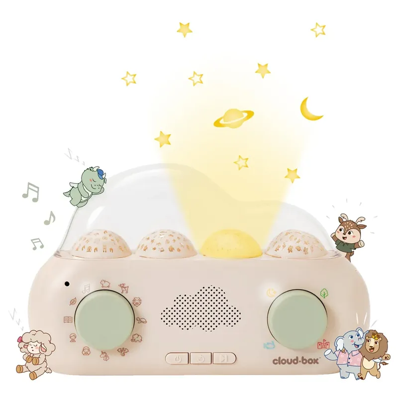 Cloud B - CloudBox™ Verhalen, white noise lichtprojecties - Nederlands & Frans Express Levering
