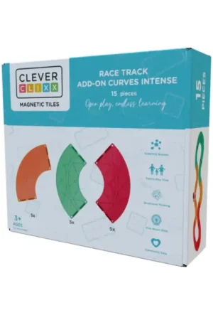 Beste Prijs Cleverclixx - 15-delige uitbreidingsset Race Track Curves Intense