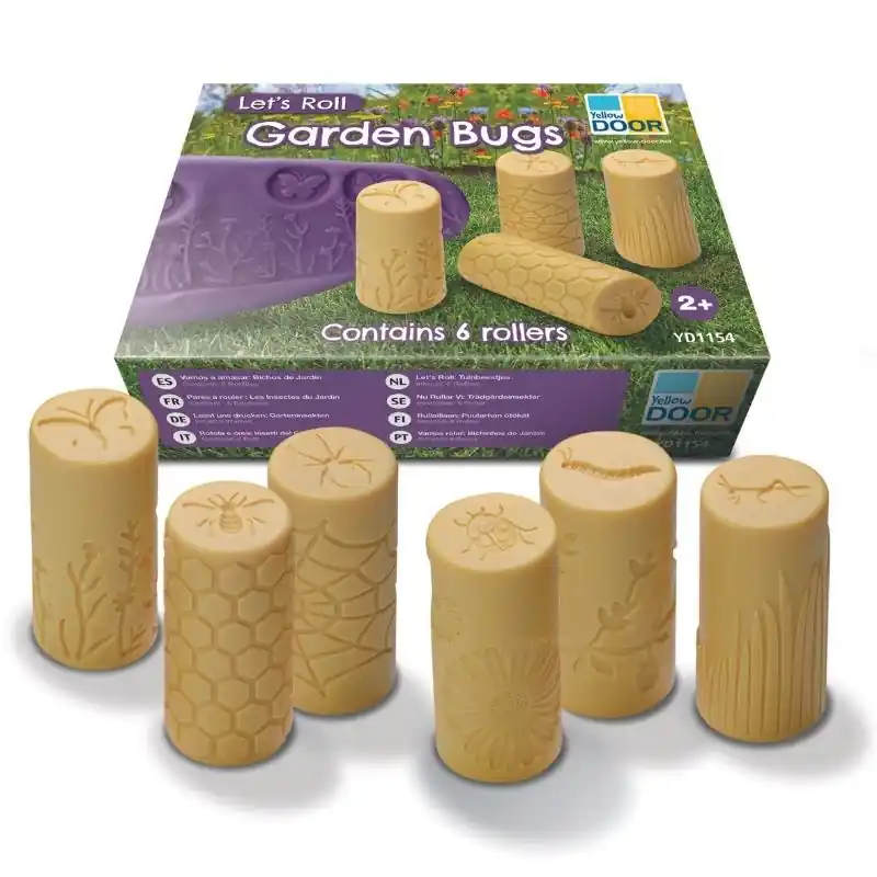Let's roll - 6 Stempel Rollers met insecten - Yellow Door Nu Kopen