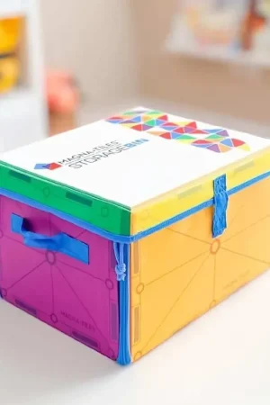 Magna Tiles - Opbergdoos + speelkleed Aanbieding