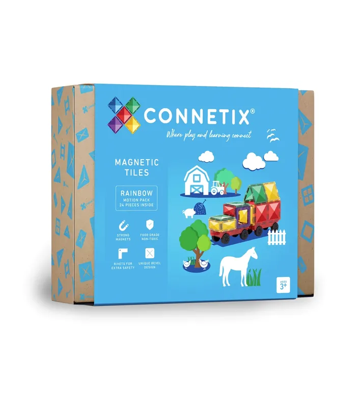 Direct Beschikbaar CONNETIX - 24delig Motion Pack - magnetisch constructiespeelgoed