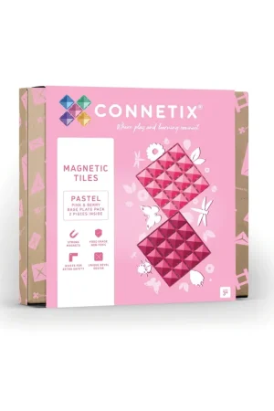 CONNETIX - 2 Pastel Pink Berry basisplaten 30 x 30 cm - magnetisch constructiespeelgoed Beste Prijs
