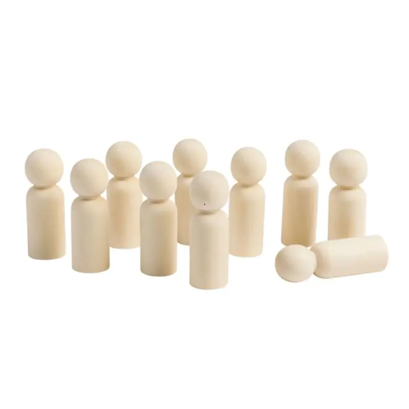 Eduplay - DIY houten poppetjes pegdolls - medium - 10 stuks Superprijs