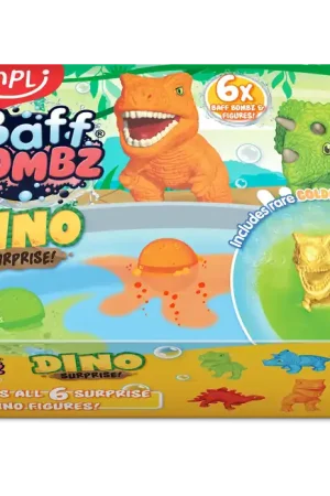 Zimpli Kids - 6 Surprise Badboms met Dino's Gift Set Beperkt Aanbod