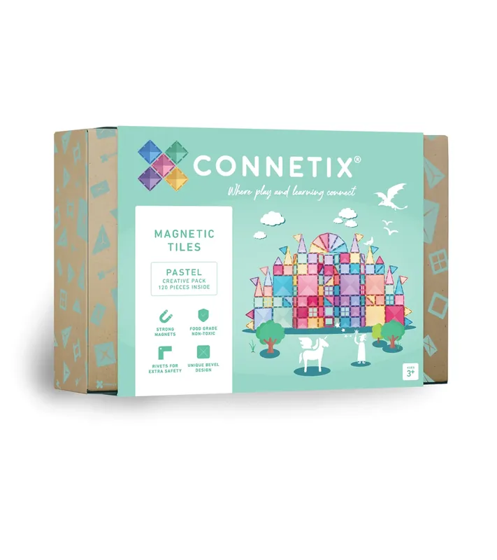 CONNETIX - Creative Pack Pastel 120 stuks - magnetisch constructiespeelgoed Hete Deal