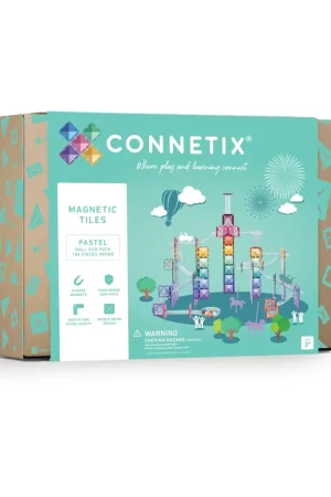 Betrouwbaar CONNETIX - Pastel Ball Run Pack knikkerbaan 106 stuks - magnetisch constructiespeelgoed