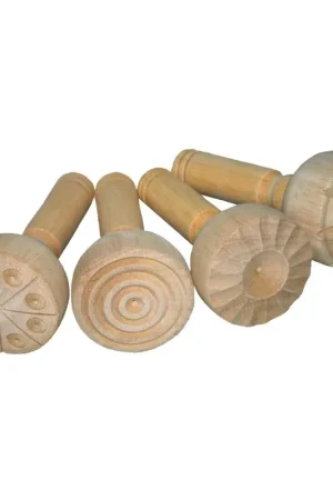 Eduplay - 4 Houten stempels met patronen Actieprijs