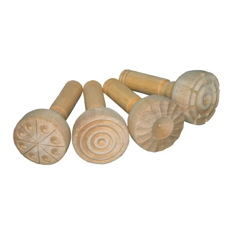 Eduplay - 4 Houten stempels met patronen Actieprijs