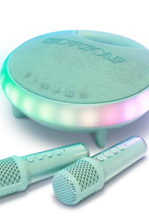 Direct Beschikbaar Kidywolf KIDYKARAOKE Draagbare Luidspreker met 2 microfoons
