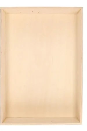 Nu Kopen OKU - Houten speelbak 50 x 30 cm (zonder deksel)