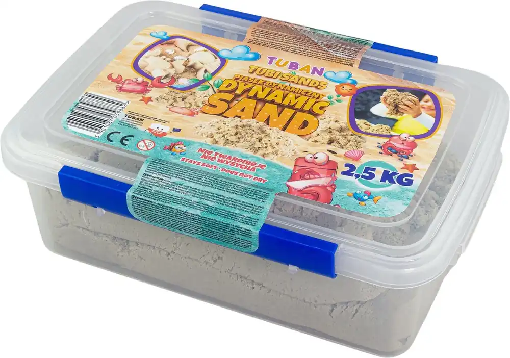 Tuban - magisch zand naturel 2,5 kg in herbruikbaar bakje Hete Deal
