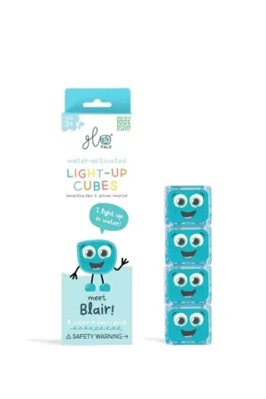 Dagaanbieding Glo Pals - sensorische lichtgevende blokjes voor in bad of sensorisch spel - Blair - 4 stuks