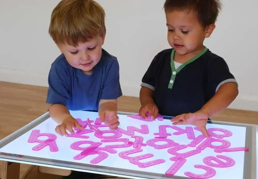 TickiT - Silishapes transparante siliconen letters om te voelen (26 stuks) Goedkoop