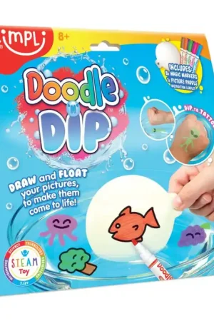 Gereduceerde Prijs Zimpli Kids - Zelfmaak Tattoos Doodle 'n Dip