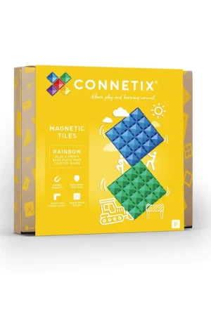 CONNETIX - 2 basisplaten 30 x 30 cm - magnetisch constructiespeelgoed Aanbieding