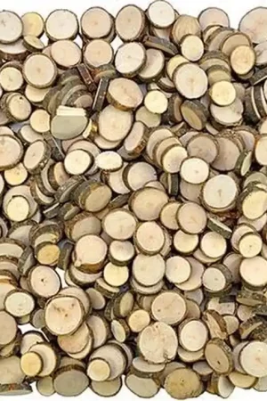 Eduplay - 1kg houten schijfjes 180 stuks | Ø 1 - 4,5 cm dikte is 5 mm Betrouwbaar
