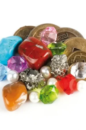 Veilige Betaling Eduplay - piratenschat met edelstenen diamanten parels en munten