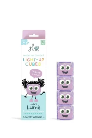 Laatste Versie Glo Pals - sensorische lichtgevende blokjes voor in bad of sensorisch spel - Lumi - 4 stuks