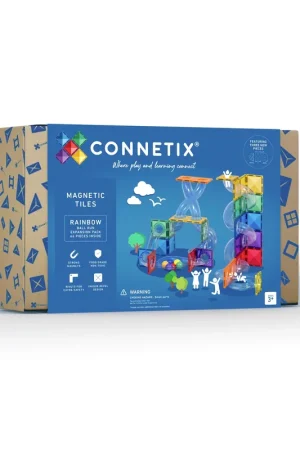 CONNETIX - Ball Run Pack knikkerbaan Uitbreiding 66 stuks - magnetisch constructiespeelgoed Must-Have