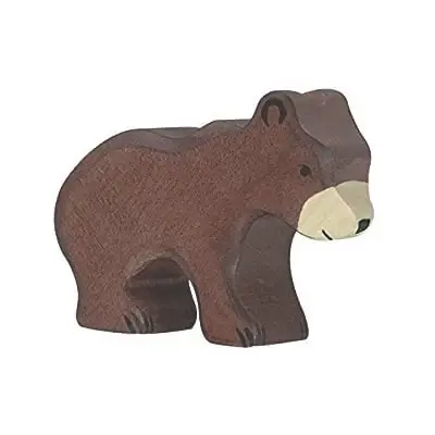 Holztiger - Houten Dieren - Bruine beer klein 8 cm Bestseller
